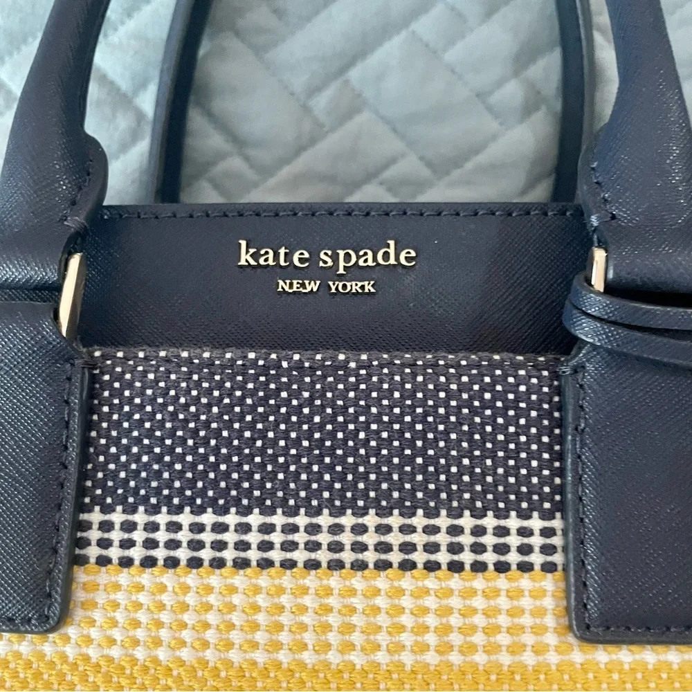 Kate Spade boardwalk stripe satchel - Picture 2 of 11